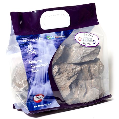 Seiryu Classic Aquascaping Rocks - 8kg Retail Sealed Bag