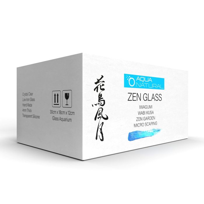 Zen Glass 2 - Low Profile Micro-Scaping Aquarium - 30cm x 10cm x 12cm - 6.48 litres